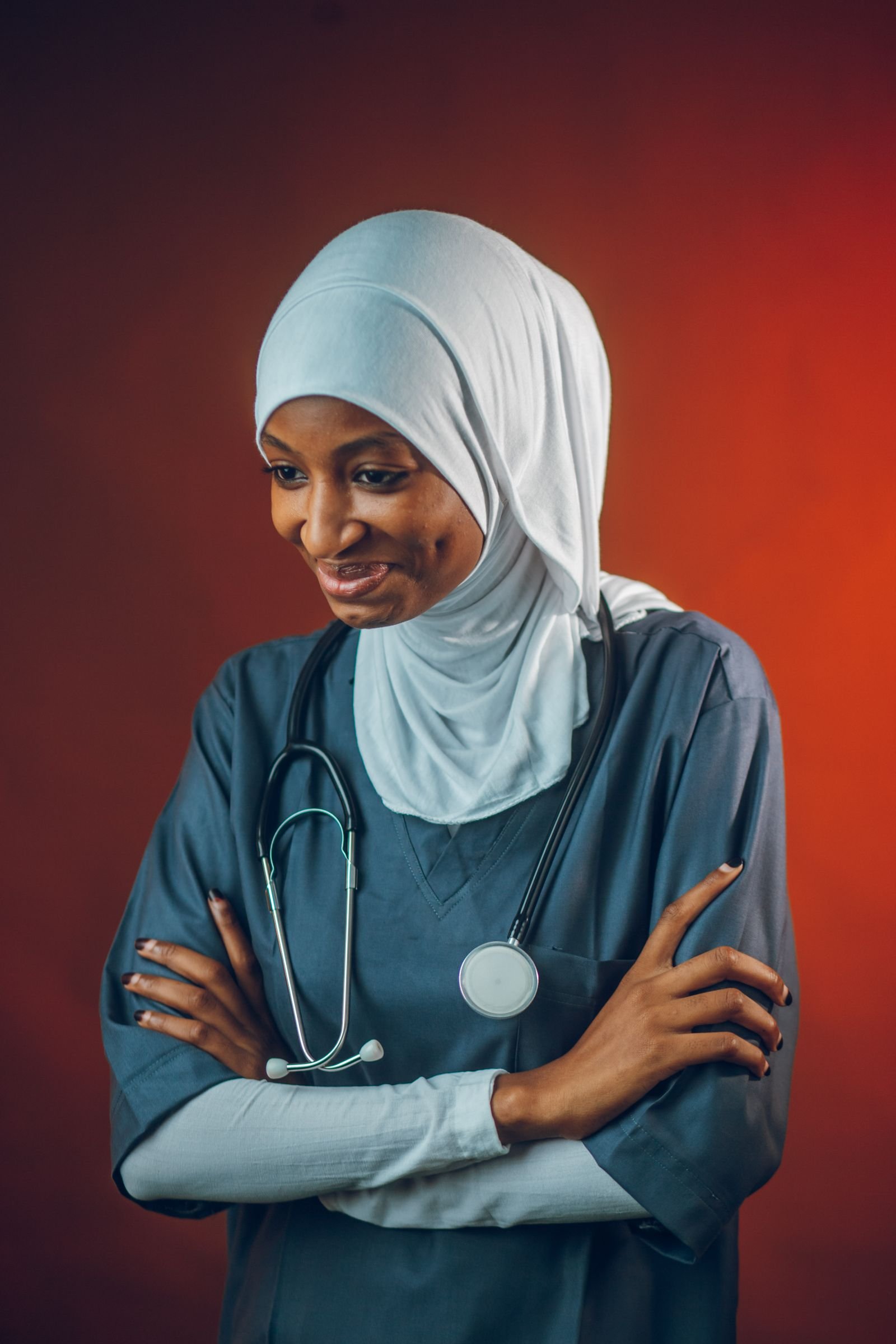 Physician with a stethoscope
