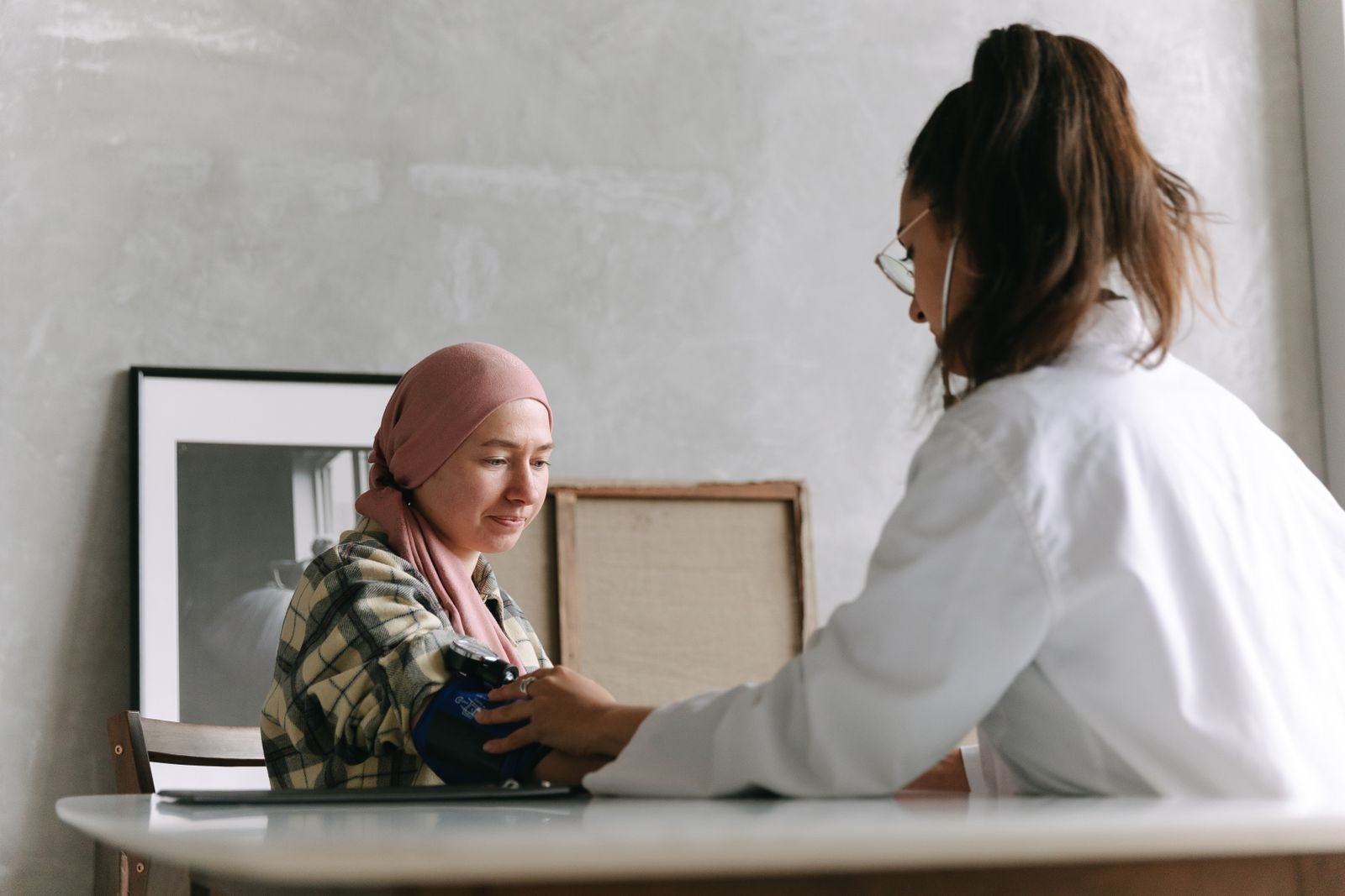 Doctor consulting with a patient